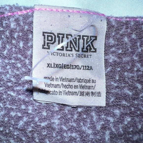 PINK Victoria's Secret Heathered Purple Top - Picture 3 of 4